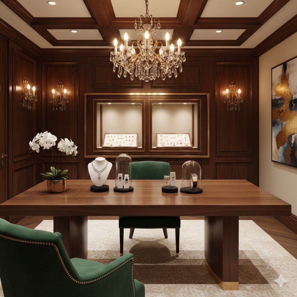 Private showroom setting